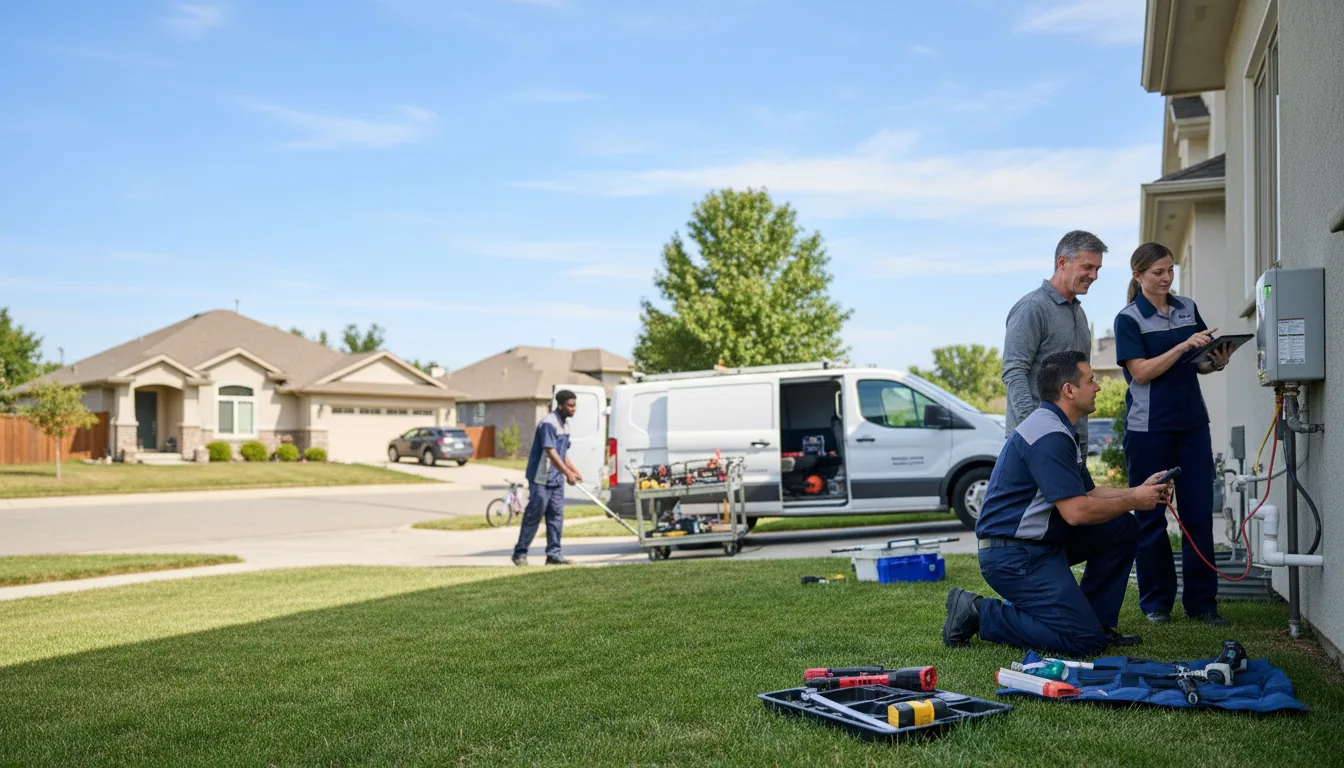 Tankless water heater service in Crandall, TX